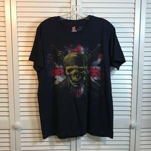 Hanes Y2K Disney Pirates of the Caribbean Graphic Nano T-shirt L